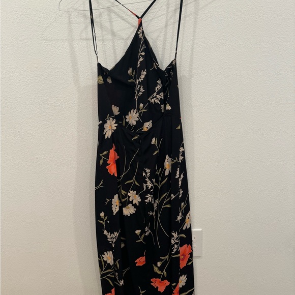 Reformation Halter Neck Midi Dress with Low Back | size 6 - Picture 6 of 10